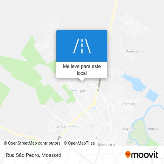 Rua São Pedro mapa