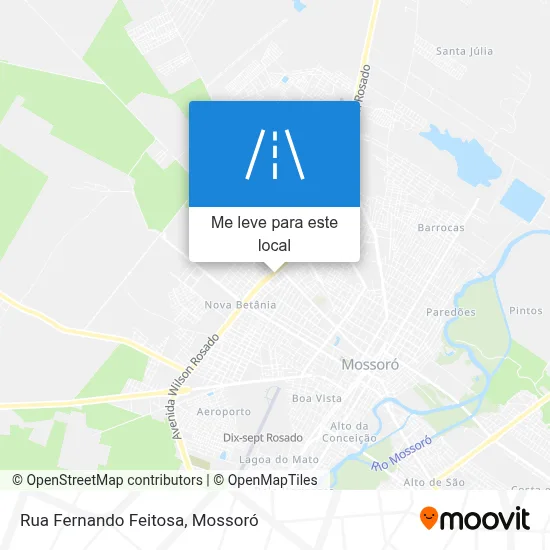 Rua Fernando Feitosa mapa