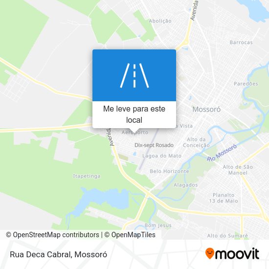 Rua Deca Cabral mapa
