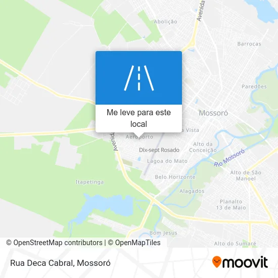 Rua Deca Cabral mapa
