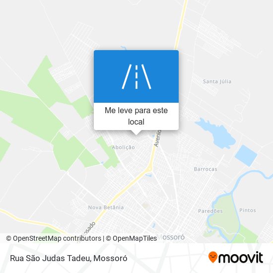 Rua São Judas Tadeu mapa