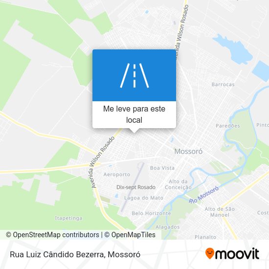 Rua Luiz Cândido Bezerra mapa