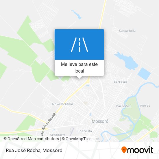 Rua José Rocha mapa