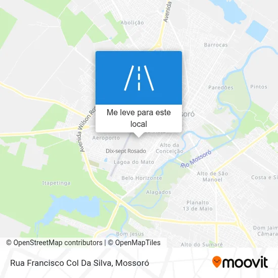 Rua Francisco Col Da Silva mapa