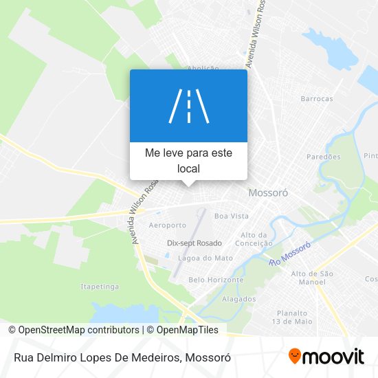 Rua Delmiro Lopes De Medeiros mapa
