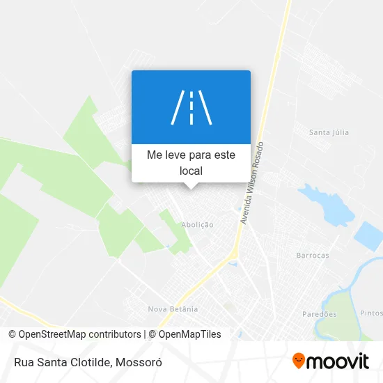 Rua Santa Clotilde mapa