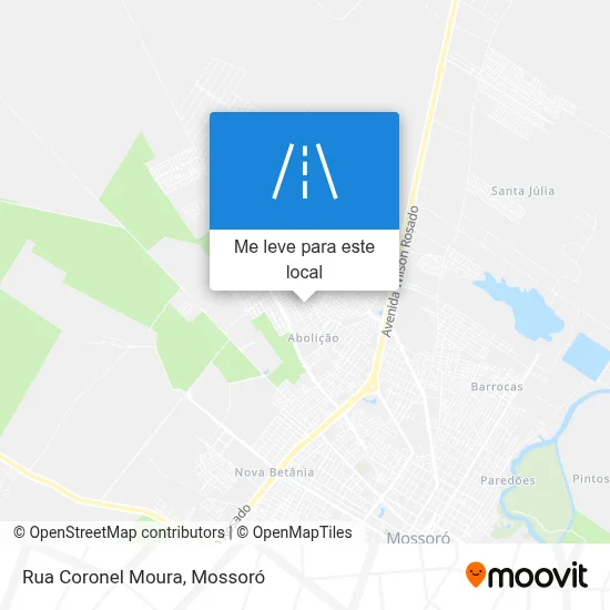 Rua Coronel Moura mapa