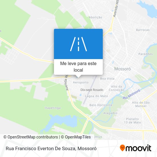 Rua Francisco Everton De Souza mapa
