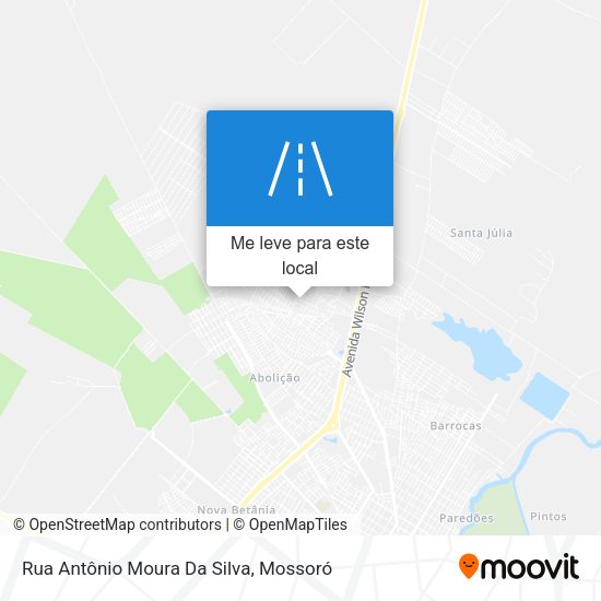 Rua Antônio Moura Da Silva mapa