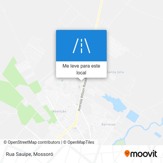 Rua Sauipe mapa