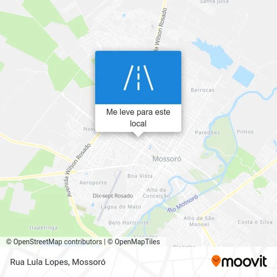 Rua Lula Lopes mapa