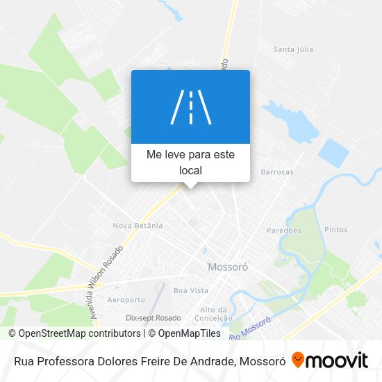 Rua Professora Dolores Freire De Andrade mapa