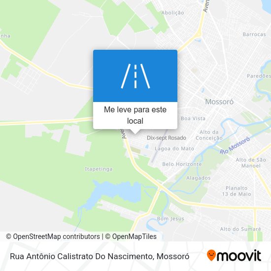 Rua Antônio Calistrato Do Nascimento mapa