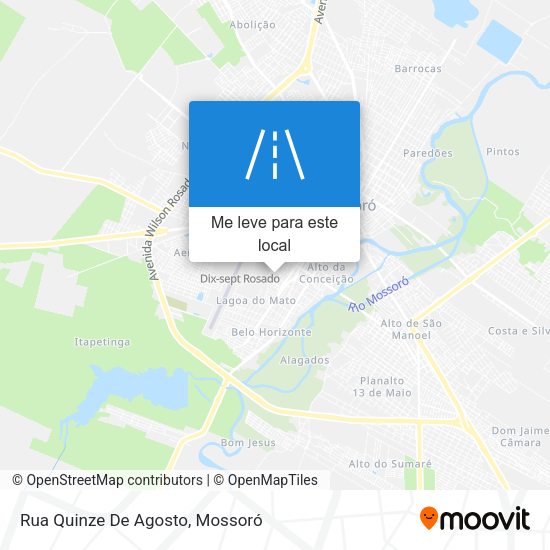Rua Quinze De Agosto mapa