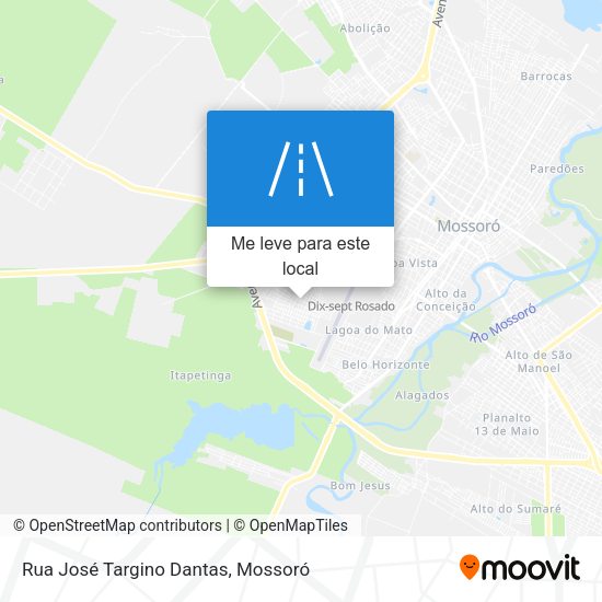 Rua José Targino Dantas mapa