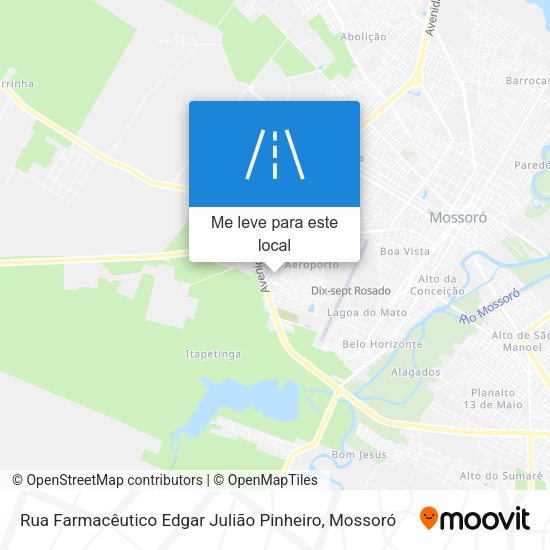 Rua Farmacêutico Edgar Julião Pinheiro mapa