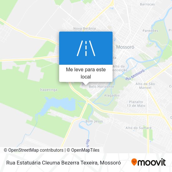 Rua Estatuária Cleuma Bezerra Texeira mapa