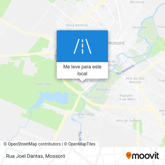 Rua Joel Dantas mapa