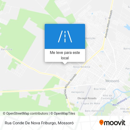 Rua Conde De Nova Friburgo mapa