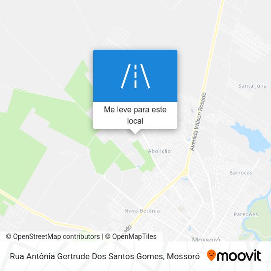 Rua Antônia Gertrude Dos Santos Gomes mapa