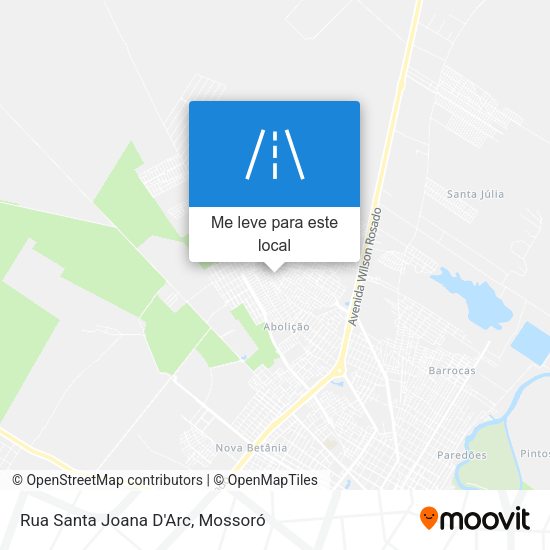 Rua Santa Joana D'Arc mapa