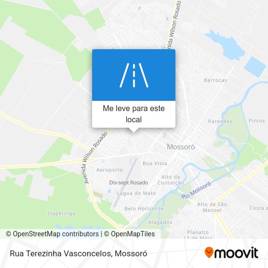 Rua Terezinha Vasconcelos mapa