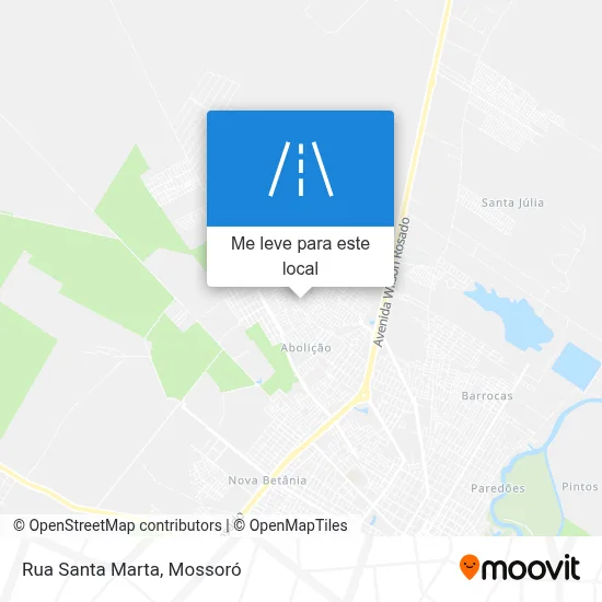 Rua Santa Marta mapa