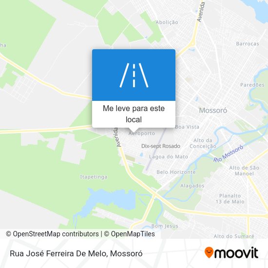 Rua José Ferreira De Melo mapa