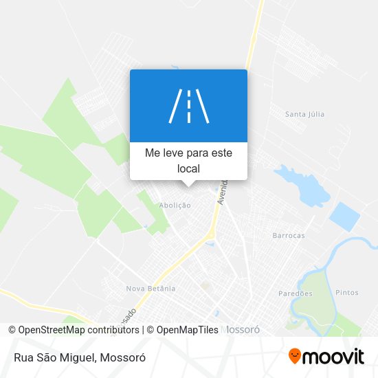 Rua São Miguel mapa