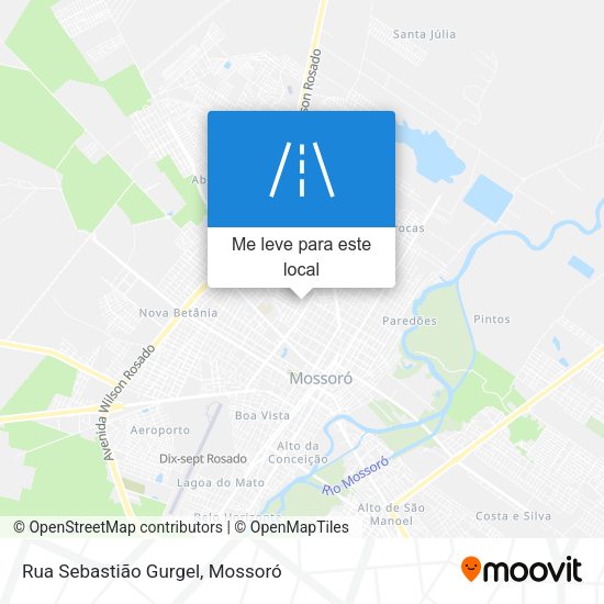 Rua Sebastião Gurgel mapa