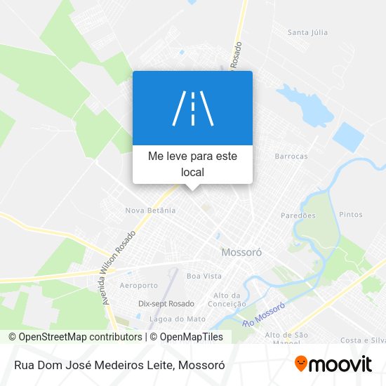 Rua Dom José Medeiros Leite mapa