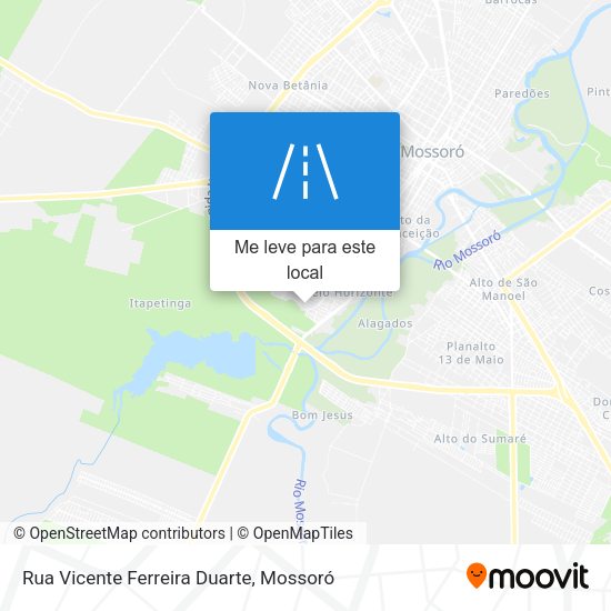 Rua Vicente Ferreira Duarte mapa