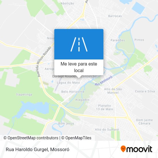 Rua Haroldo Gurgel mapa