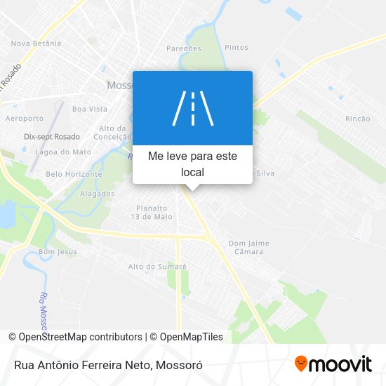Rua Antônio Ferreira Neto mapa