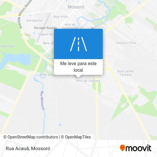 Rua Acauã mapa