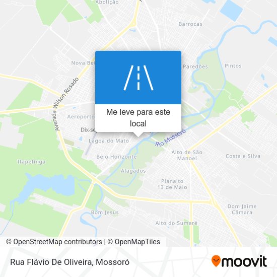 Rua Flávio De Oliveira mapa