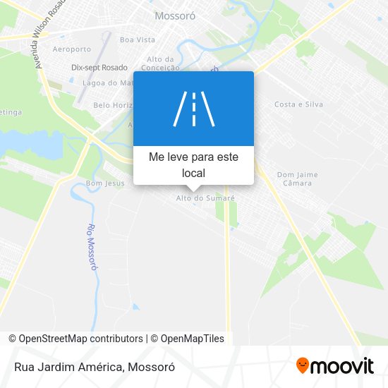 Rua Jardim América mapa