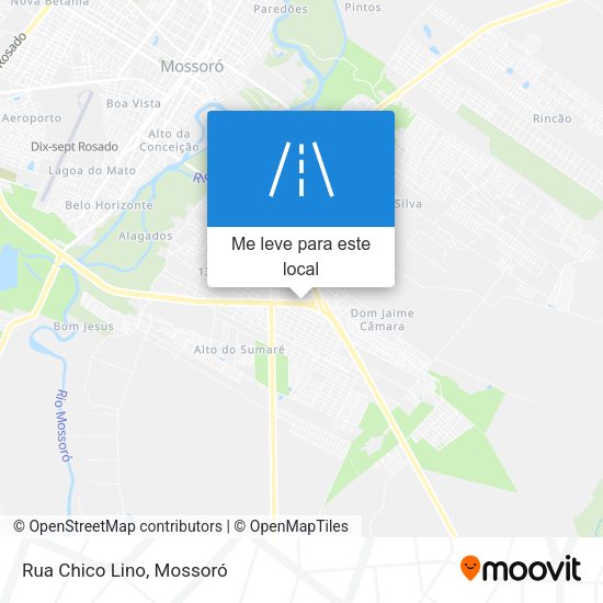 Rua Chico Lino mapa