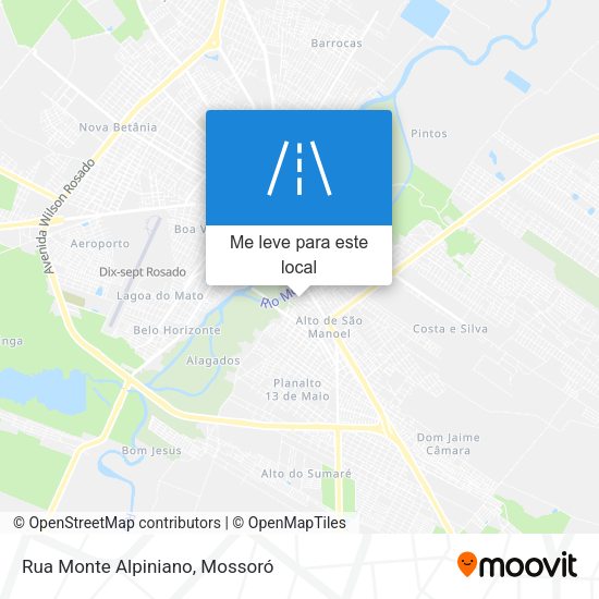 Rua Monte Alpiniano mapa