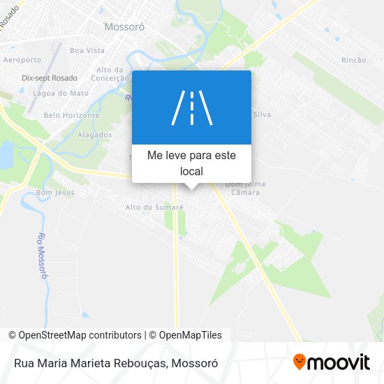 Rua Maria Marieta Rebouças mapa