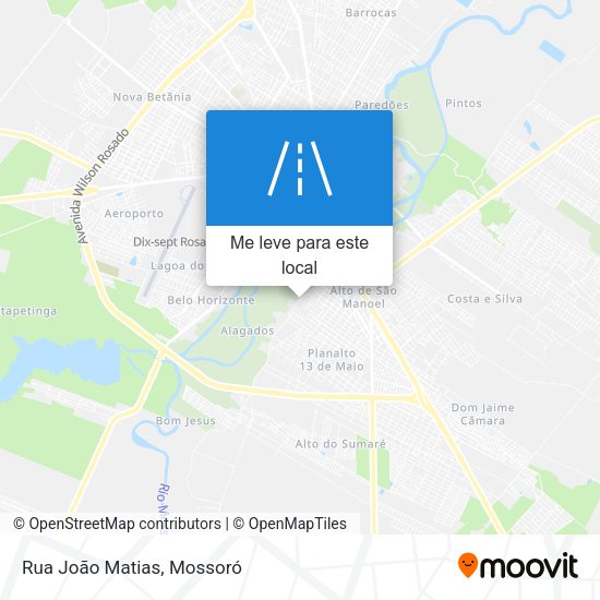 Rua João Matias mapa