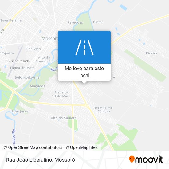 Rua João Liberalino mapa