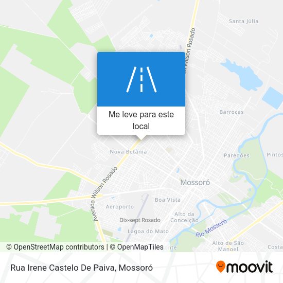 Rua Irene Castelo De Paiva mapa