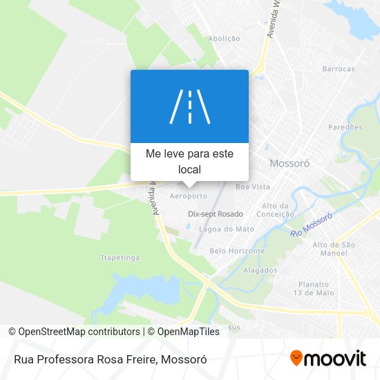 Rua Professora Rosa Freire mapa