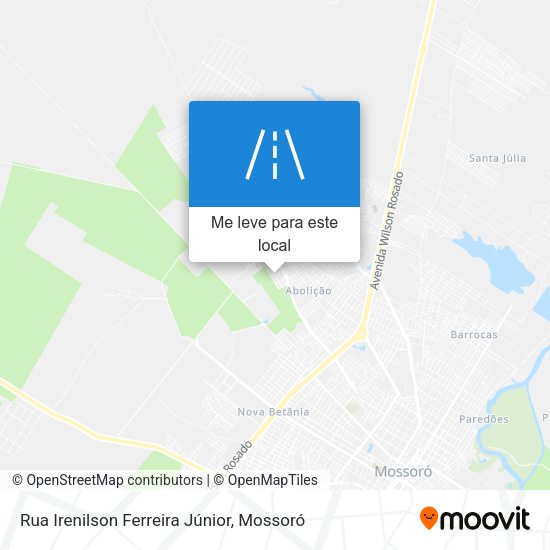 Rua Irenilson Ferreira Júnior mapa