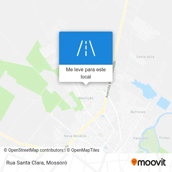 Rua Santa Clara mapa