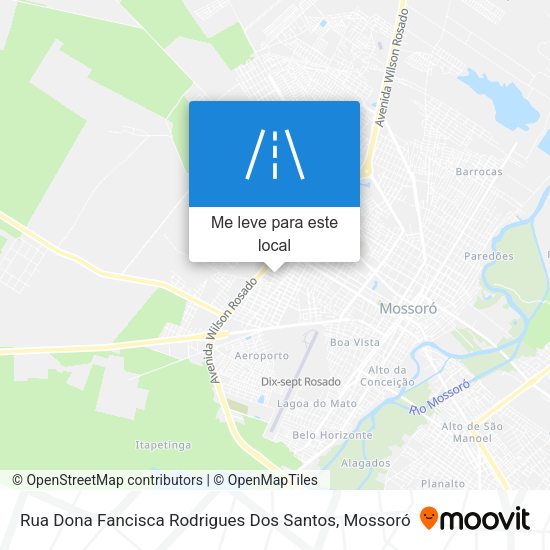 Rua Dona Fancisca Rodrigues Dos Santos mapa