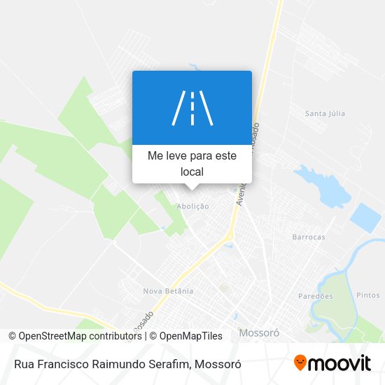 Rua Francisco Raimundo Serafim mapa