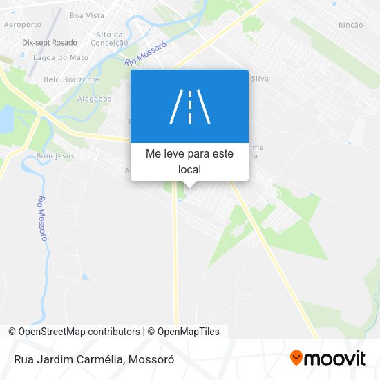 Rua Jardim Carmélia mapa