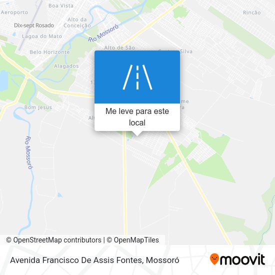 Avenida Francisco De Assis Fontes mapa